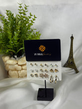 Sparkling ear tops set for girls